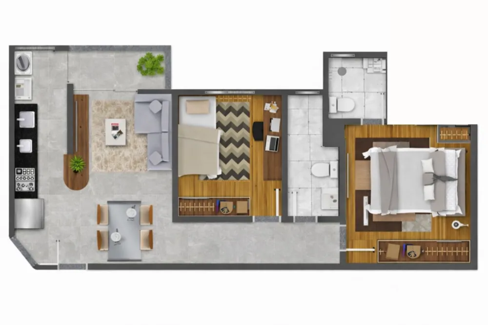 Apartamento, 2 quartos, 54 m² - Foto 7