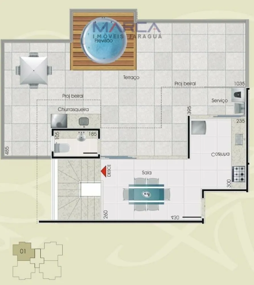 Cobertura, 4 quartos, 153 m² - Foto 3