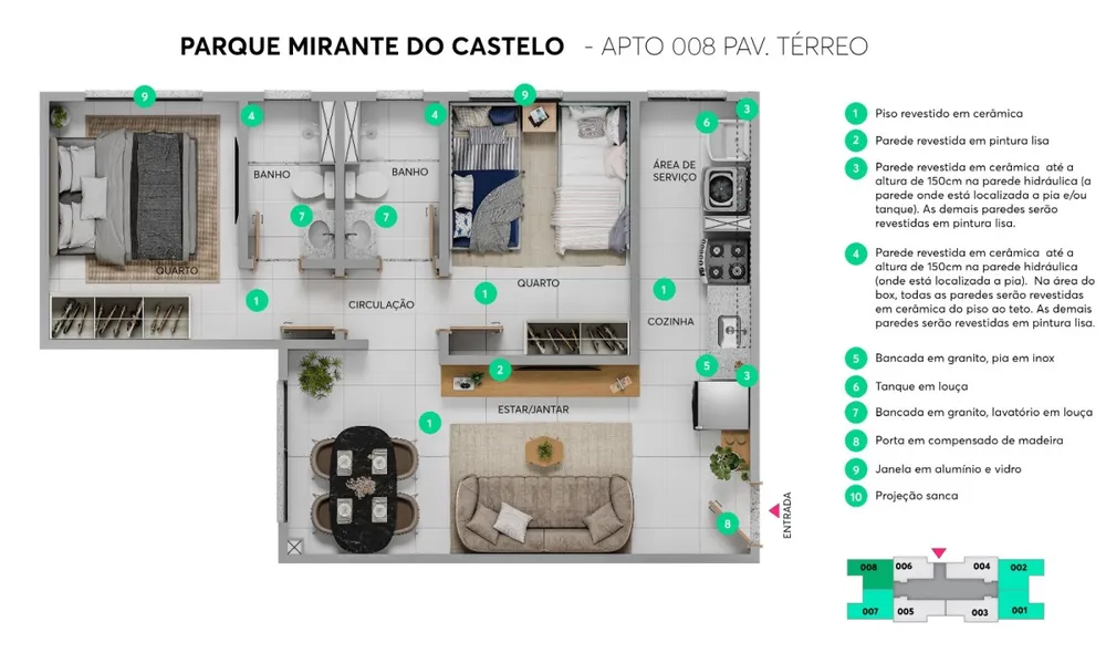 Apartamento, 2 quartos, 46 m² - Foto 12