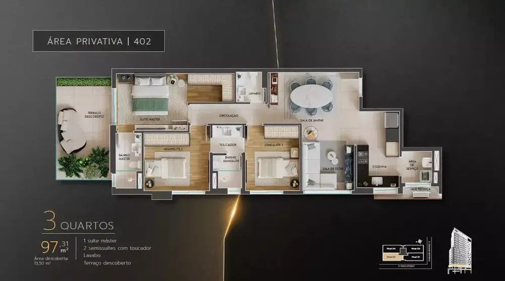 Apartamento, 3 quartos, 118 m² - Foto 4