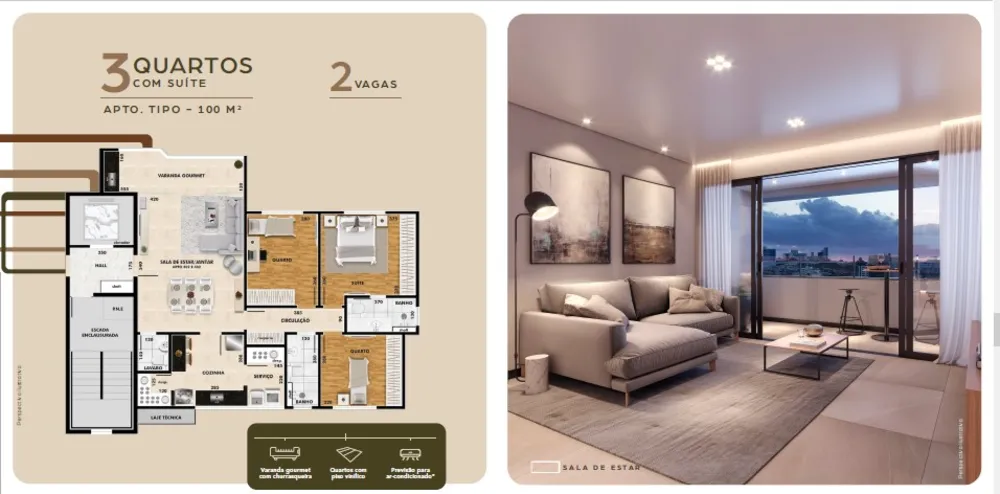 Apartamento, 3 quartos, 100 m² - Foto 10
