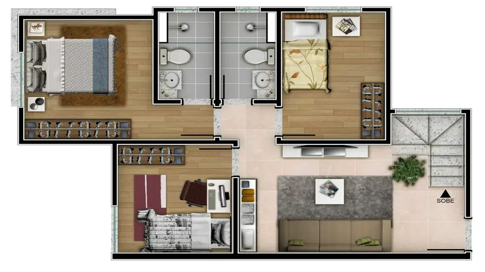 Apartamento, 2 quartos, 83 m² - Foto 3