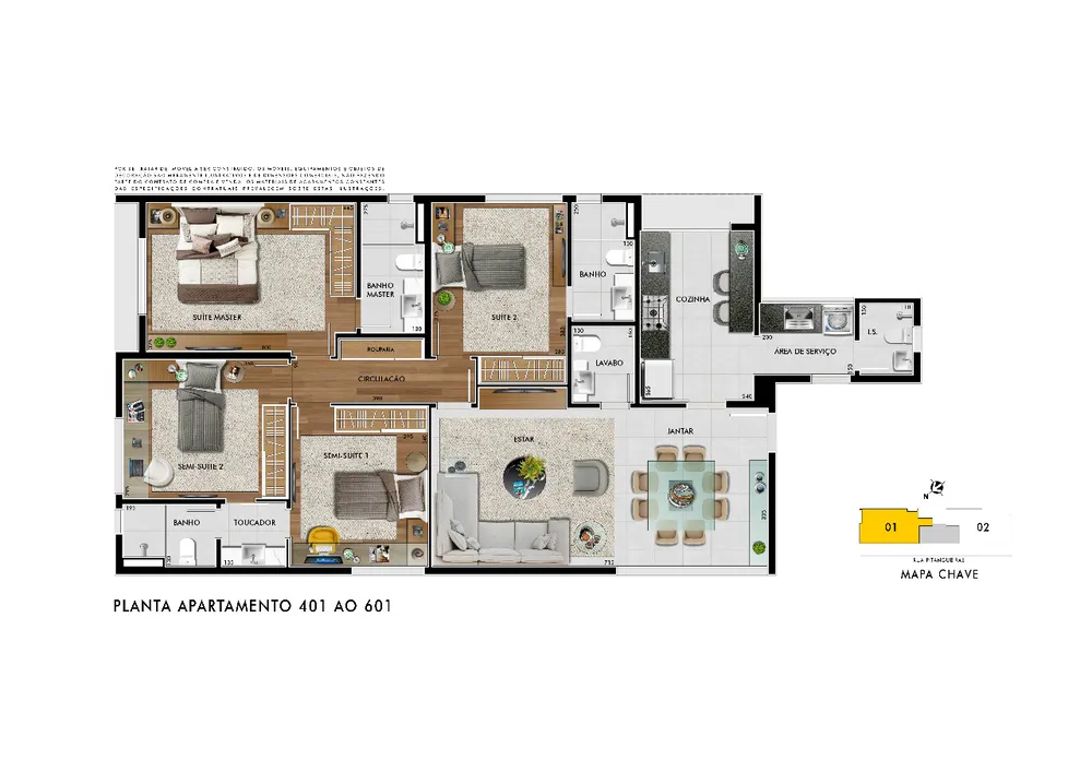 Apartamento, 4 quartos, 219 m² - Foto 2