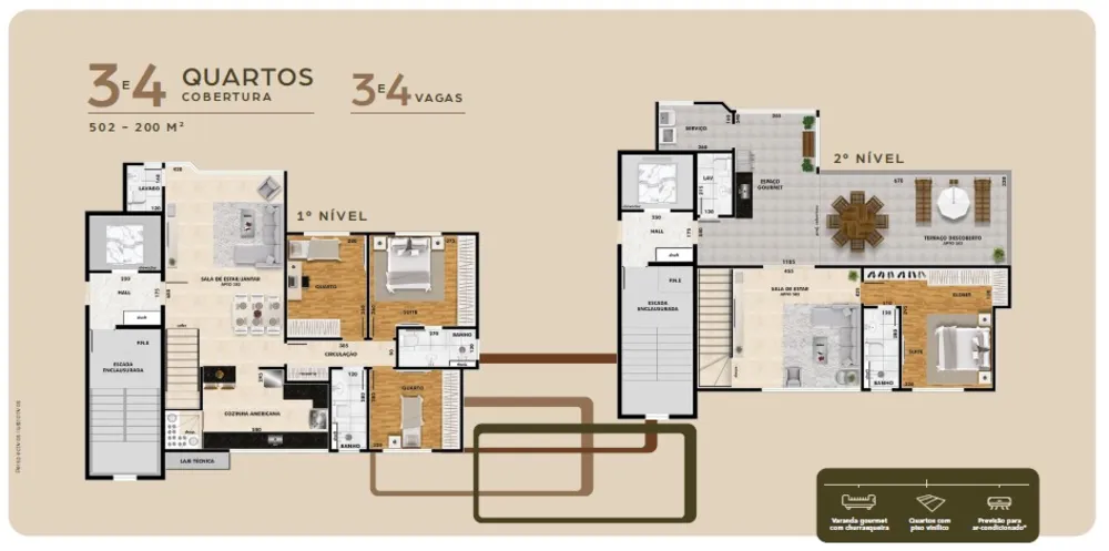 Cobertura, 4 quartos, 194 m² - Foto 12
