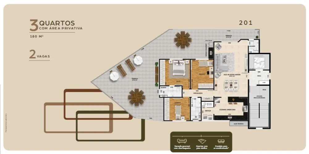 Cobertura, 4 quartos, 194 m² - Foto 10