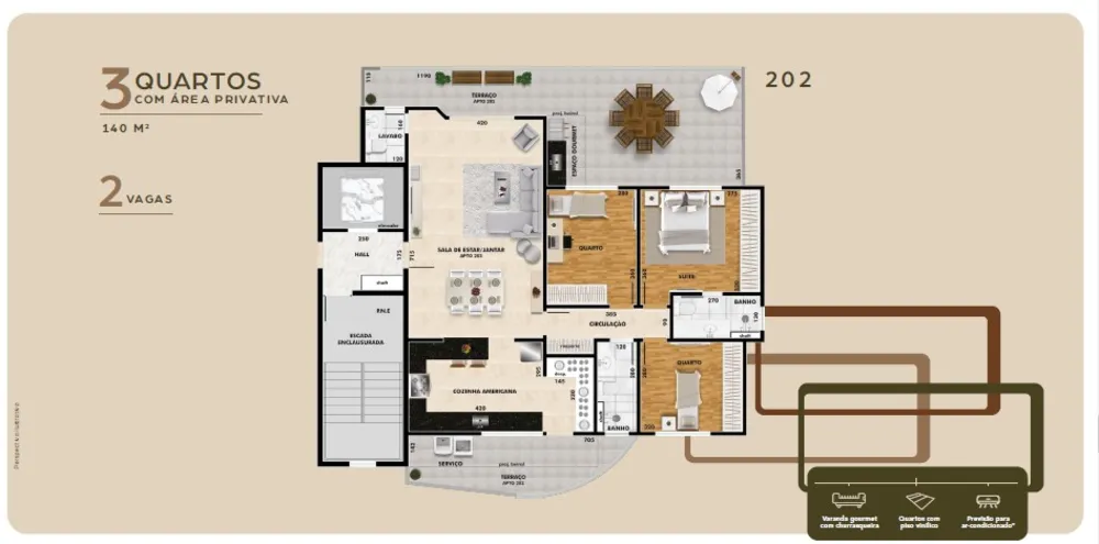 Cobertura, 4 quartos, 194 m² - Foto 11