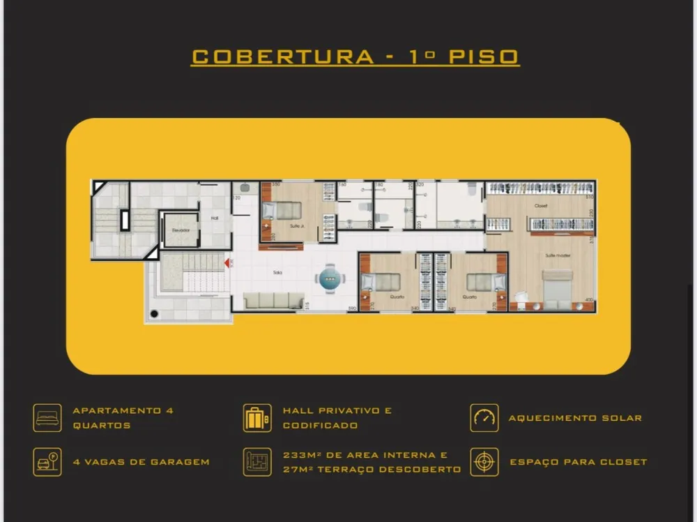 Cobertura, 4 quartos, 269 m² - Foto 2