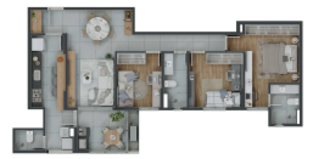 Apartamento, 3 quartos, 95 m² - Foto 1