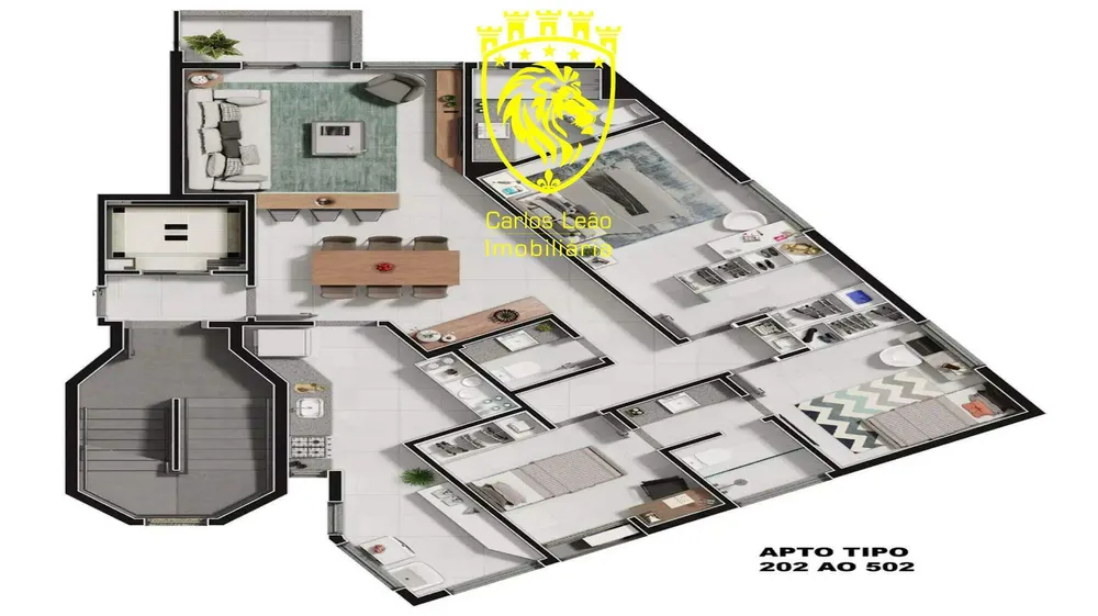 Apartamento, 3 quartos, 101 m² - Foto 1