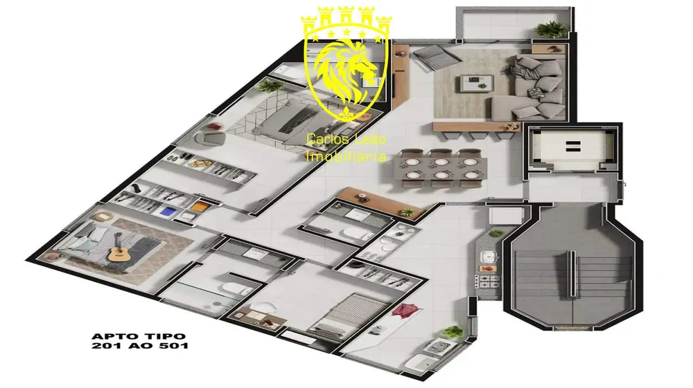 Apartamento, 3 quartos, 101 m² - Foto 6