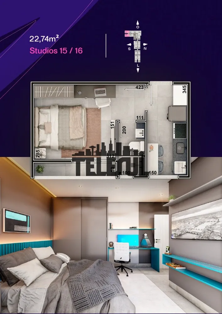 Apartamento, 1 quarto - Foto 10