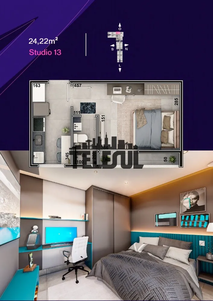 Apartamento, 1 quarto - Foto 12