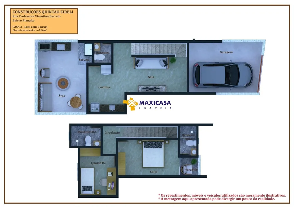 Casa, 2 quartos, 99 m² - Foto 3