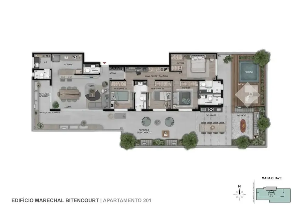 Cobertura, 4 quartos, 221 m² - Foto 7