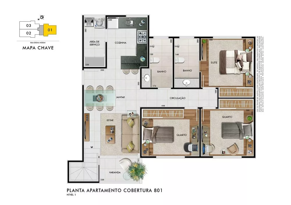 Apartamento à venda com 3 quartos, 82m² - Foto 4