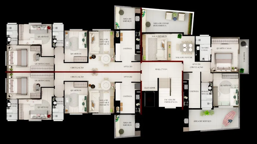 Apartamento, 3 quartos, 75 m² - Foto 3