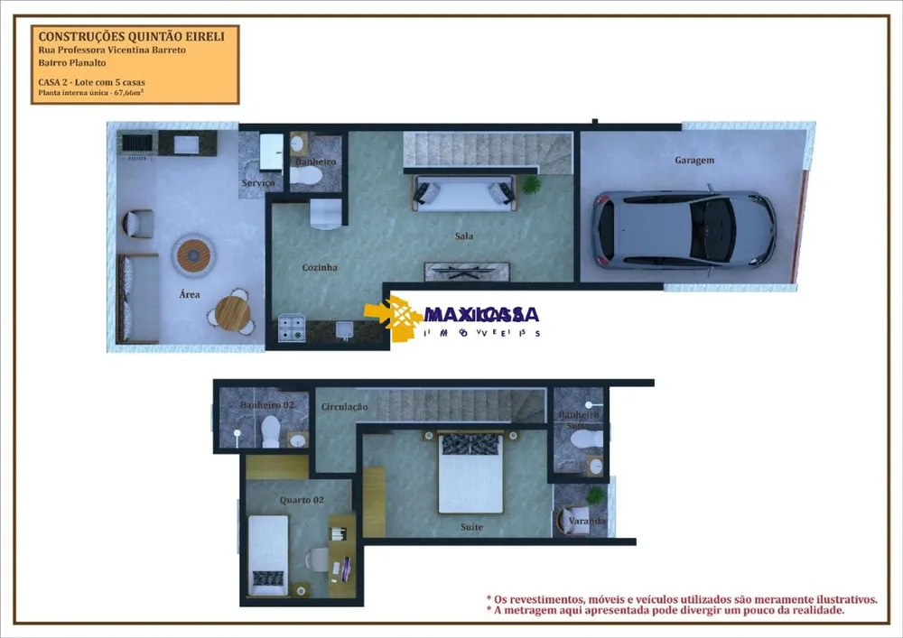 Casa, 2 quartos, 91 m² - Foto 3