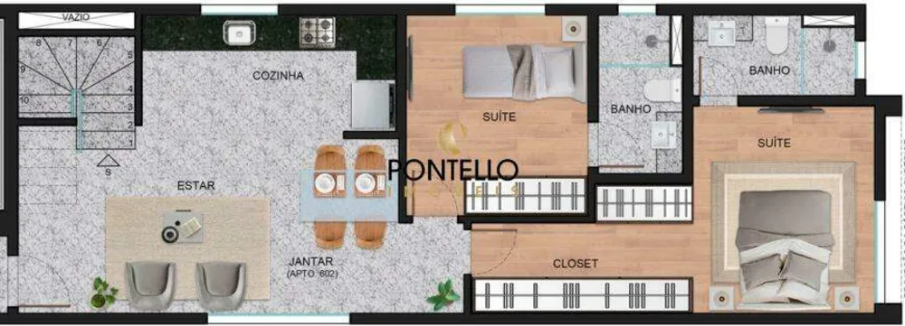 Cobertura, 2 quartos, 79 m² - Foto 12
