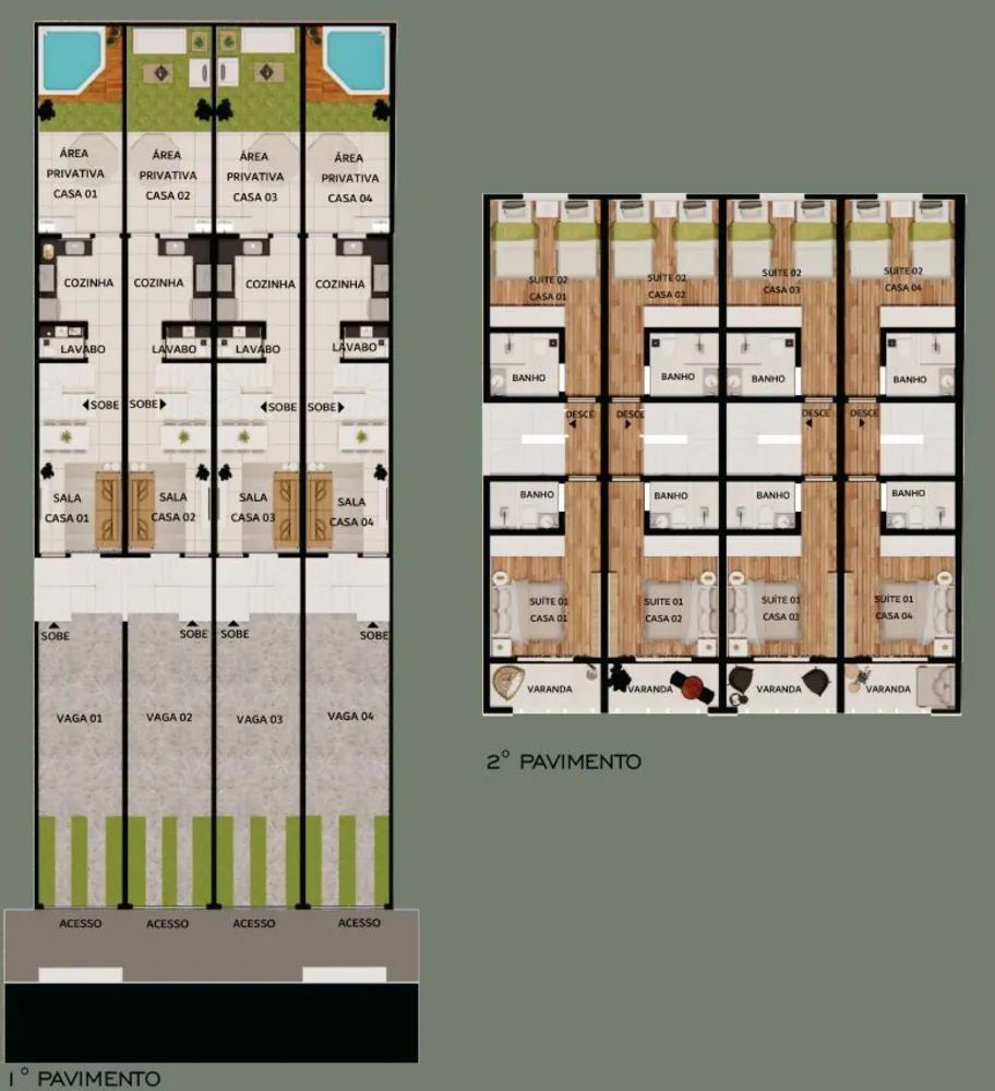 Casa, 2 quartos, 80 m² - Foto 8