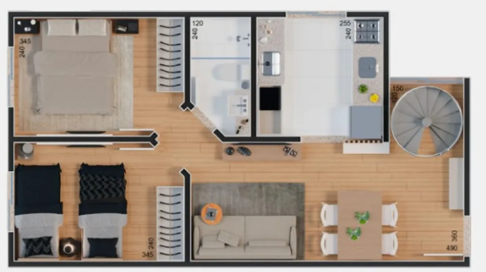 Cobertura, 2 quartos, 45 m² - Foto 11