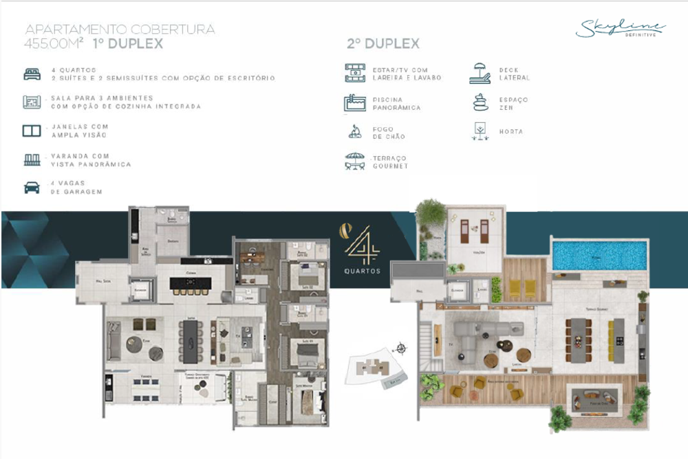 Apartamento à venda com 3 quartos, 224m² - Foto 8