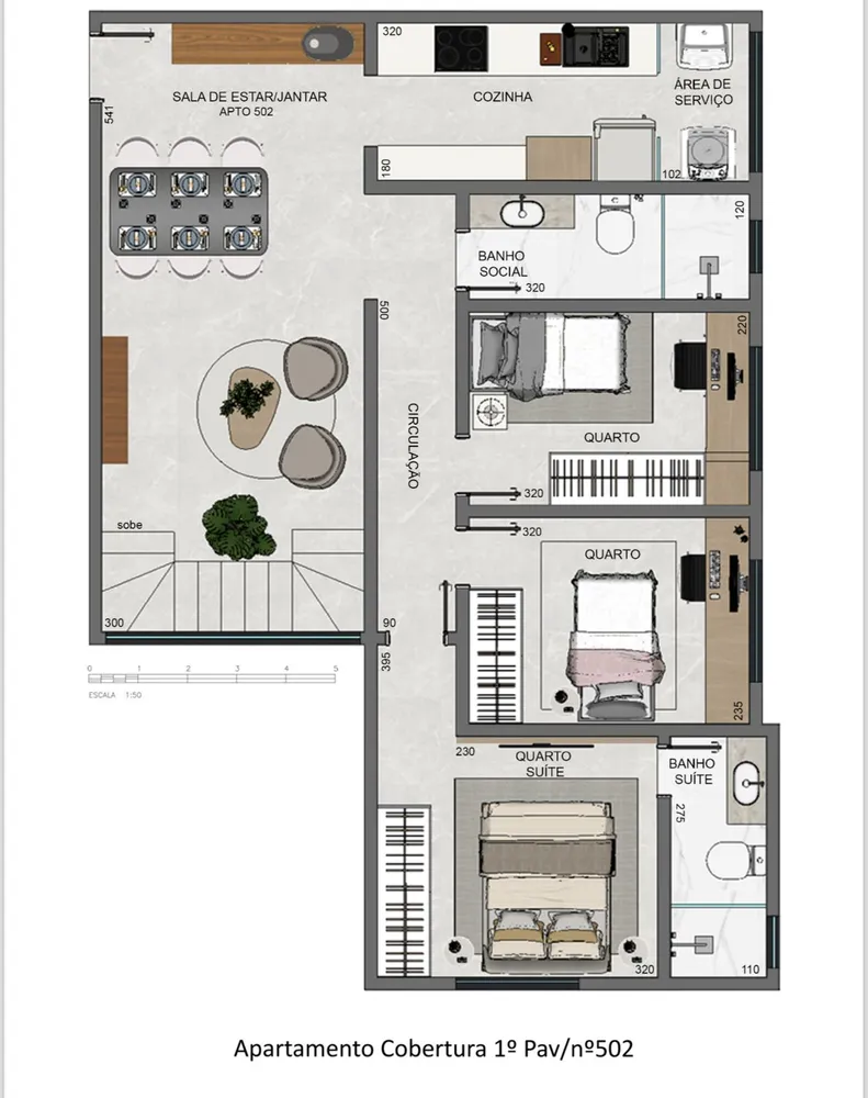 Cobertura, 3 quartos, 70 m² - Foto 12