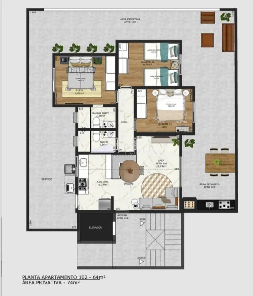 Apartamento, 3 quartos, 135 m² - Foto 10