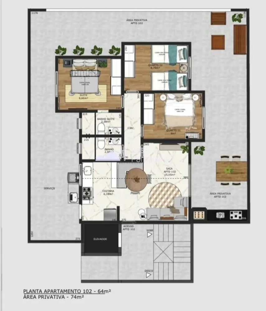 Apartamento, 3 quartos, 135 m² - Foto 12