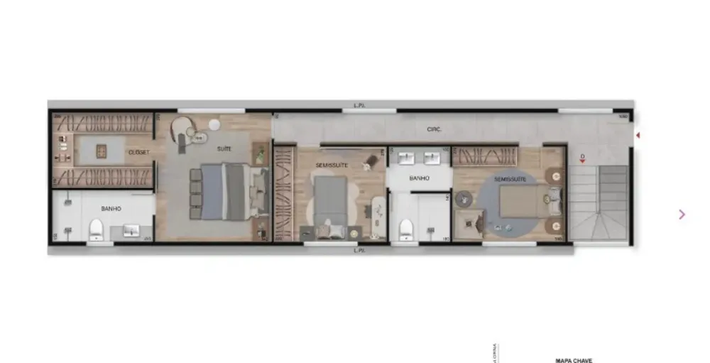 Cobertura, 3 quartos, 137 m² - Foto 2