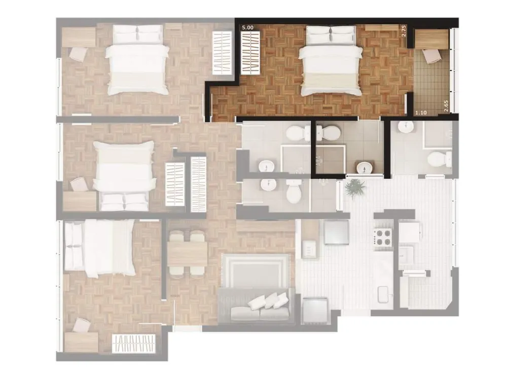 Apartamento, 5 quartos, 146 m² - Foto 4
