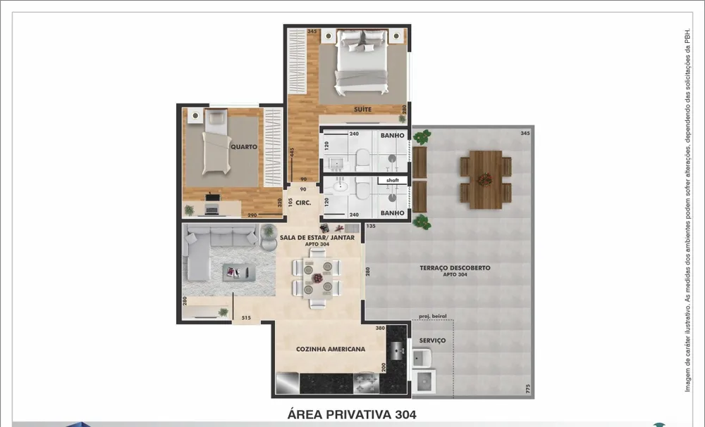 Apartamento, 2 quartos, 77 m² - Foto 7