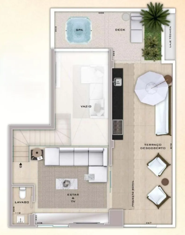 Cobertura, 3 quartos, 172 m² - Foto 6