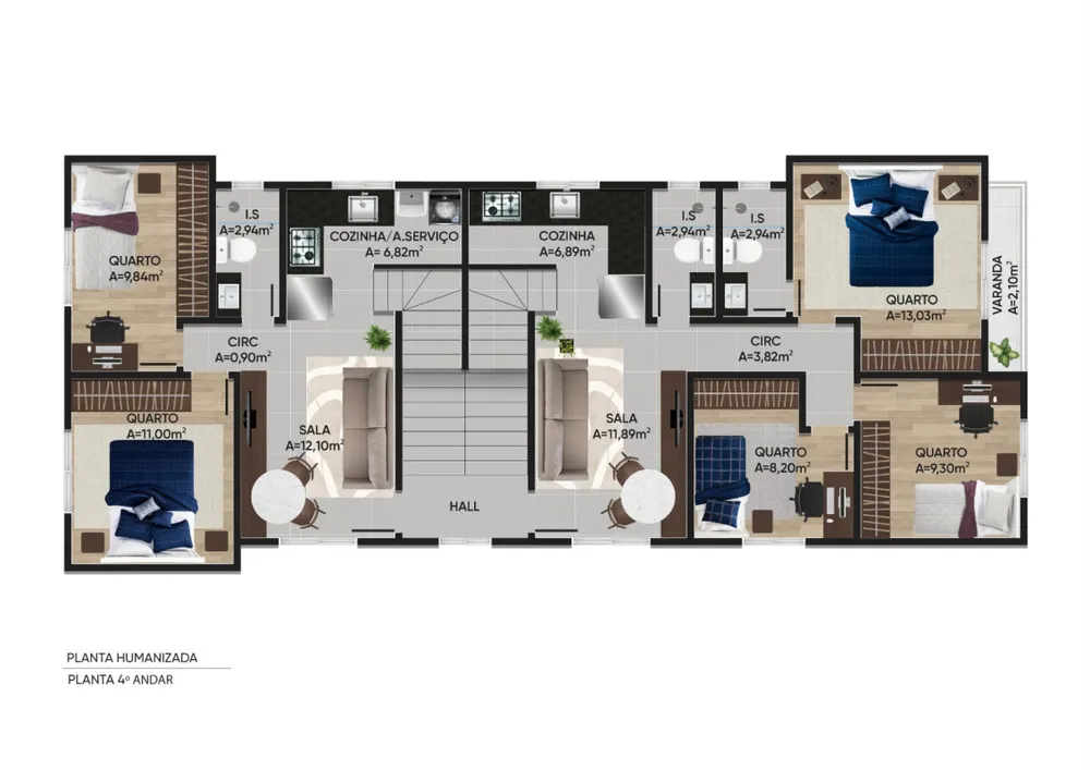 Apartamento, 2 quartos, 117 m² - Foto 10