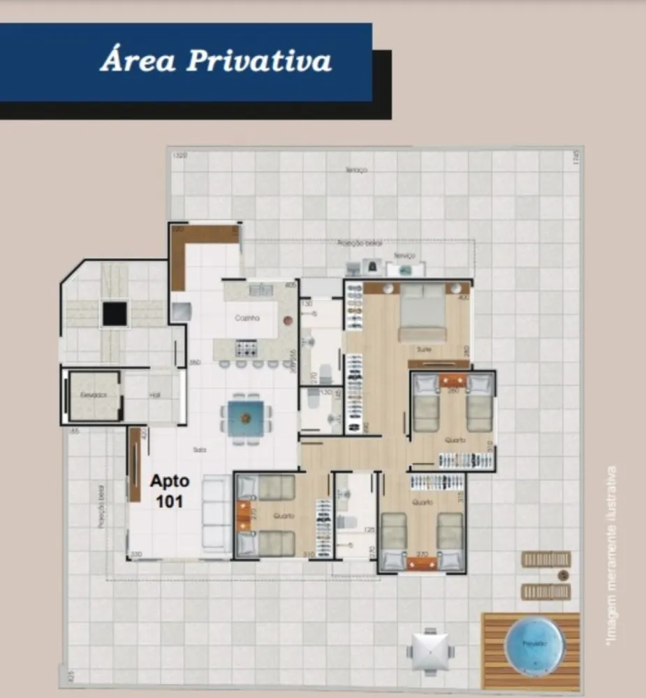 Apartamento, 4 quartos, 264 m² - Foto 1