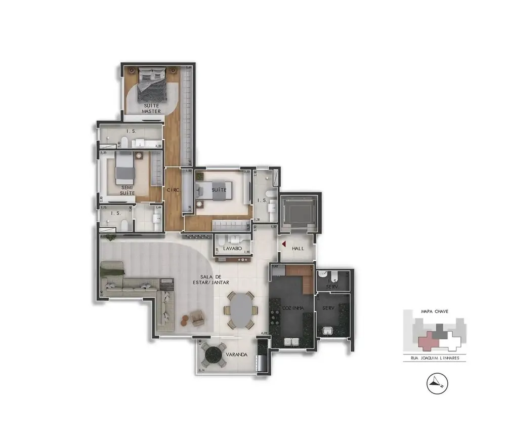 Apartamento, 4 quartos, 140 m² - Foto 1