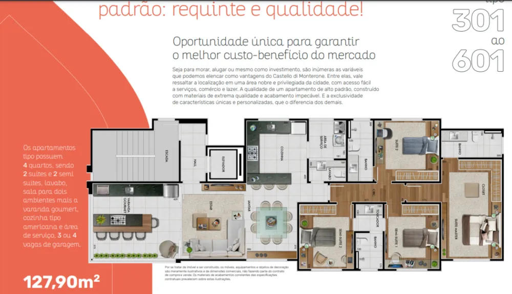 Apartamento, 4 quartos, 127 m² - Foto 16