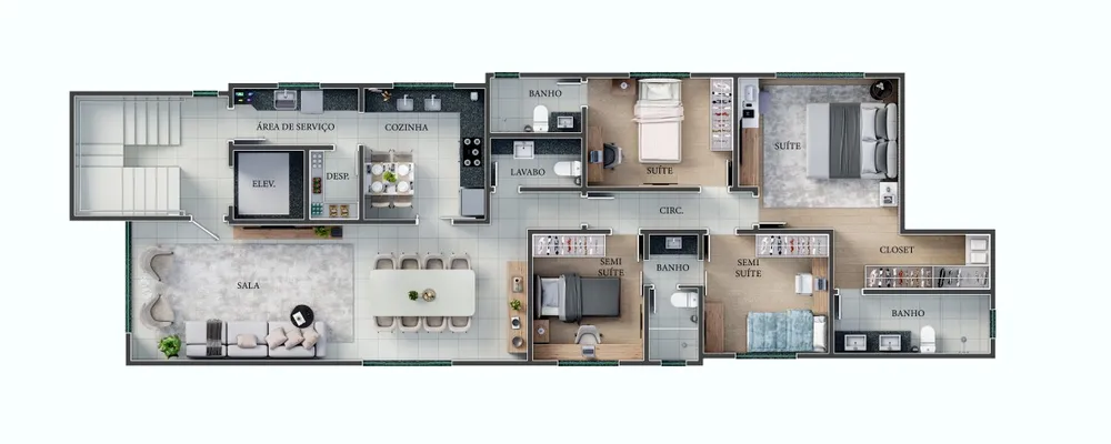 Cobertura, 4 quartos, 262 m² - Foto 8
