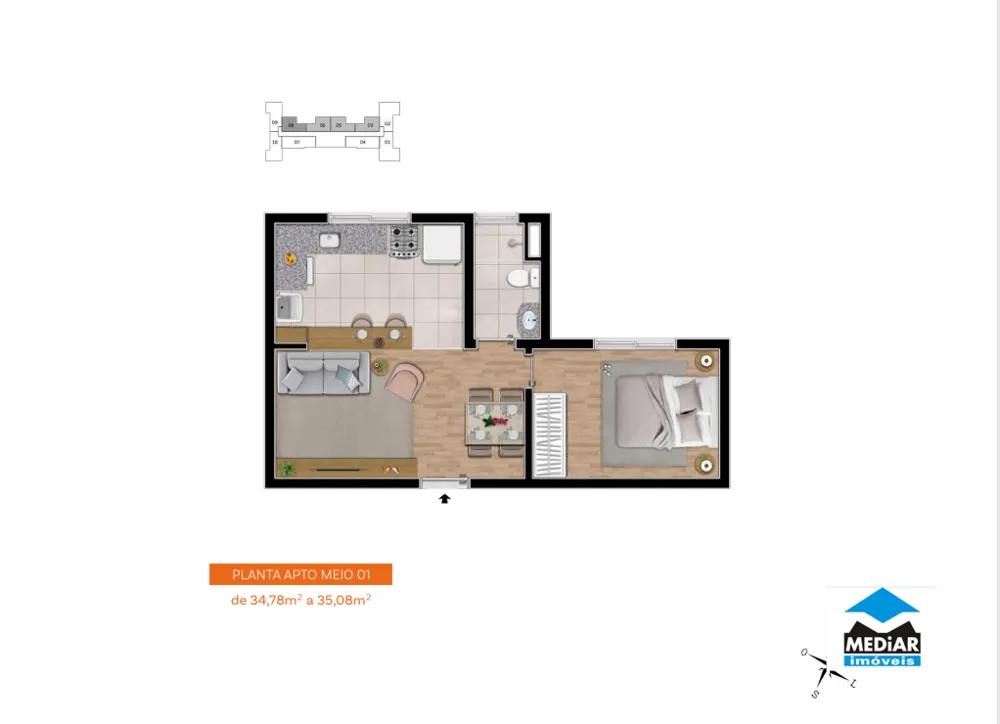 Apartamento, 2 quartos, 55 m² - Foto 9