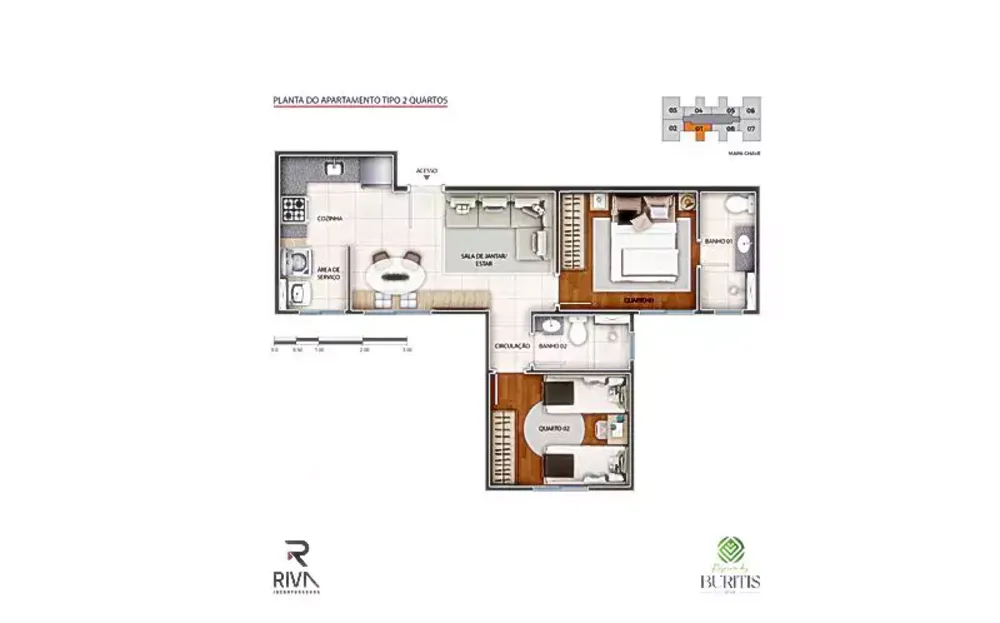 Apartamento, 2 quartos, 57 m² - Foto 13