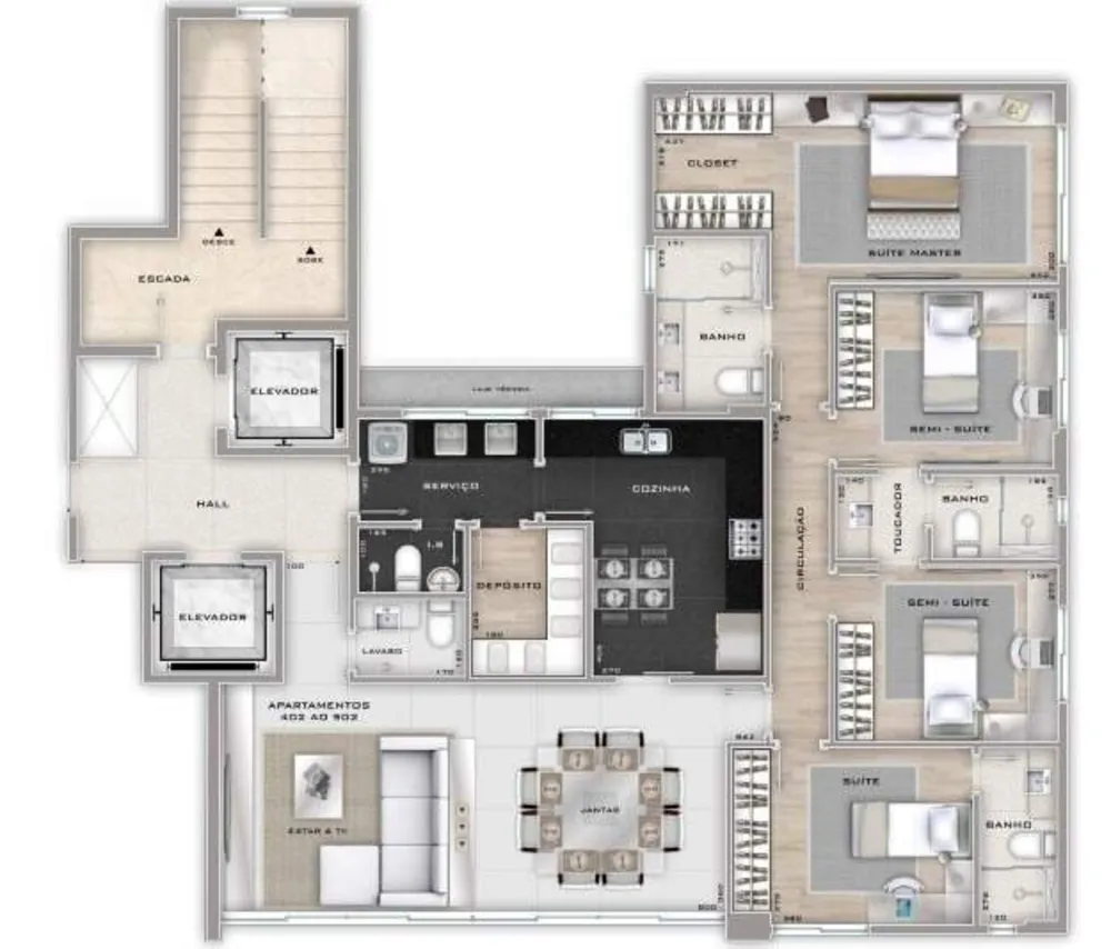 Apartamento, 4 quartos, 143 m² - Foto 12