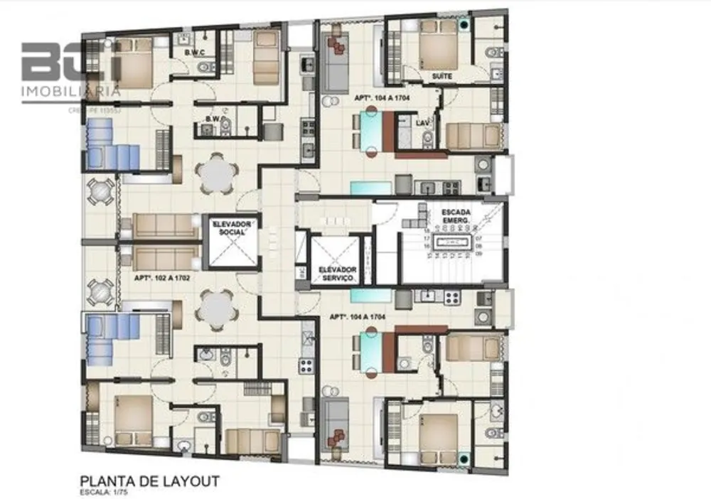 Apartamento, 2 quartos, 48 m² - Foto 4