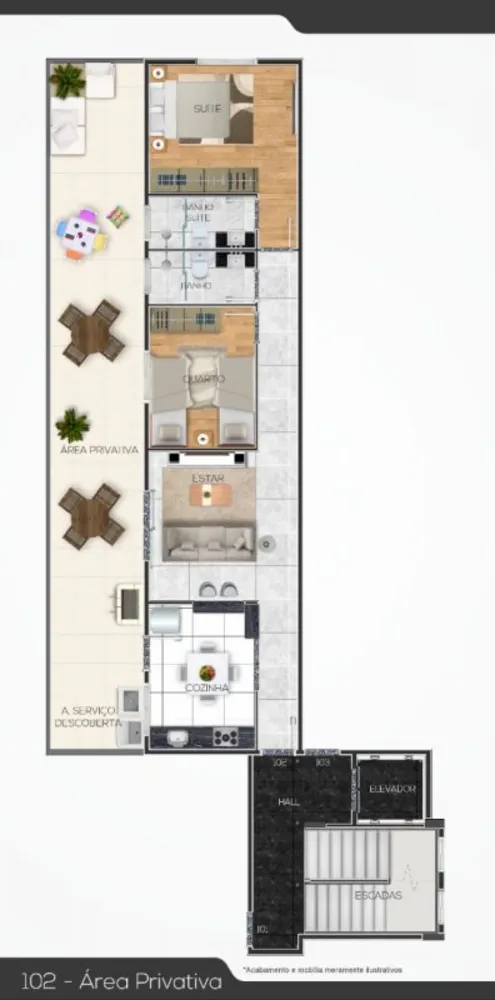 Cobertura, 3 quartos, 60 m² - Foto 2