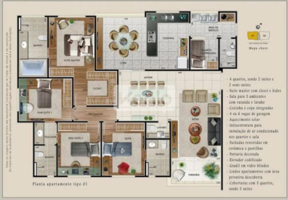 Apartamento, 4 quartos, 153 m² - Foto 11