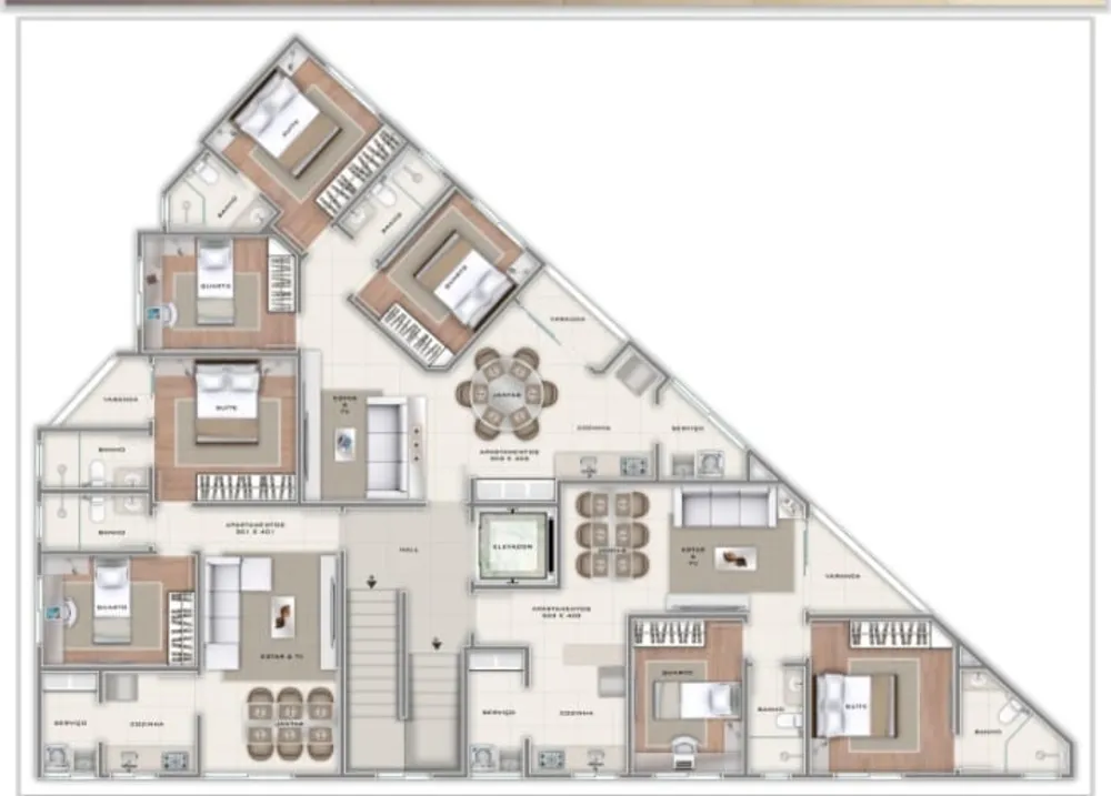 Cobertura, 3 quartos, 156 m² - Foto 4