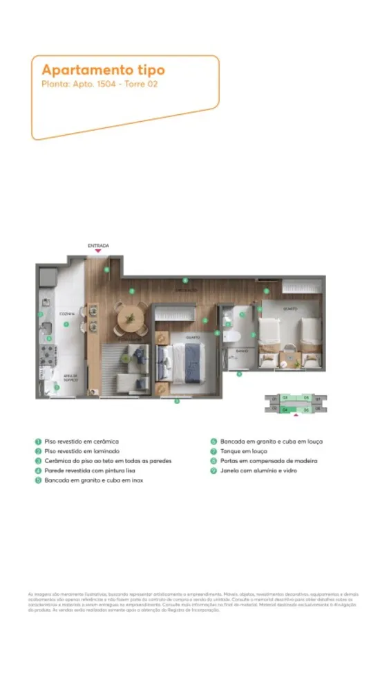 Apartamento, 2 quartos, 48 m² - Foto 8