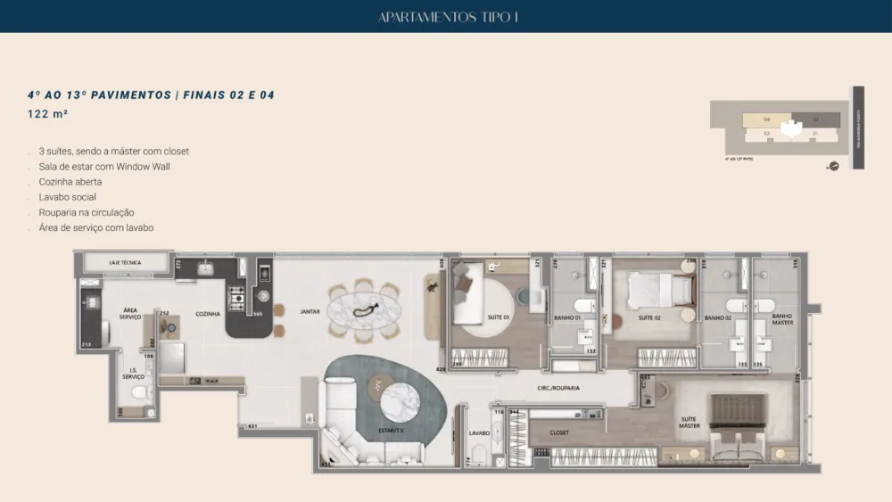 Apartamento, 3 quartos, 104 m² - Foto 4