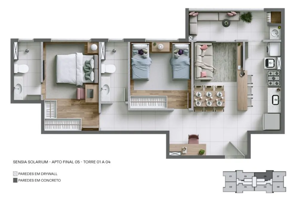 Apartamento, 2 quartos, 58 m² - Foto 12