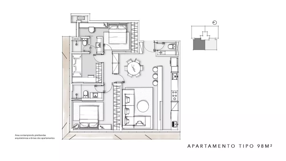 Apartamento à venda com 3 quartos, 98m² - Foto 15