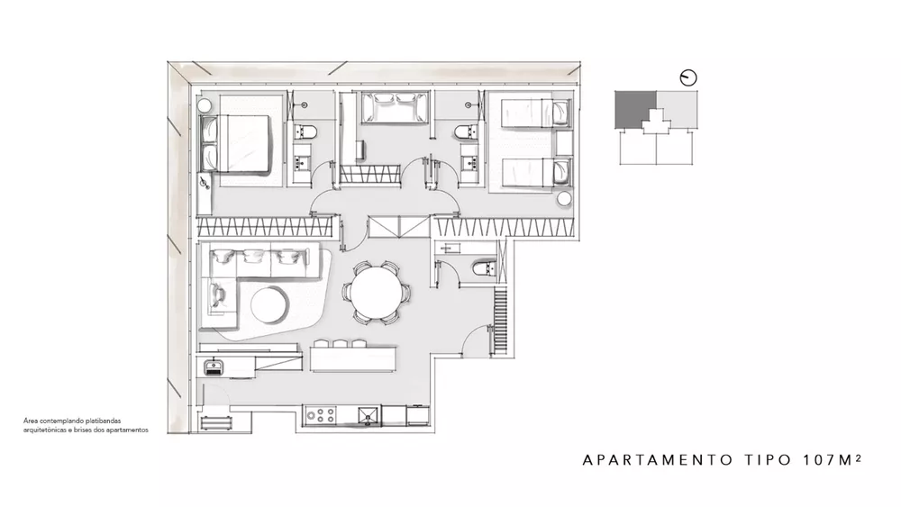 Apartamento à venda com 3 quartos, 98m² - Foto 13