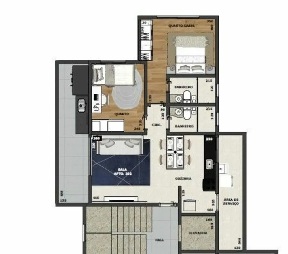 Apartamento, 2 quartos, 68 m² - Foto 11